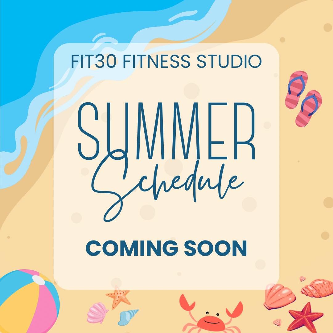 🌞The summer months are almost upon us. Kids get out of school and the days are long!!! 

We are putting the final touches on class times, new classes and our second year of Fit30 Kids class!! 

🦀 Still time to jump on in with us for a summer member