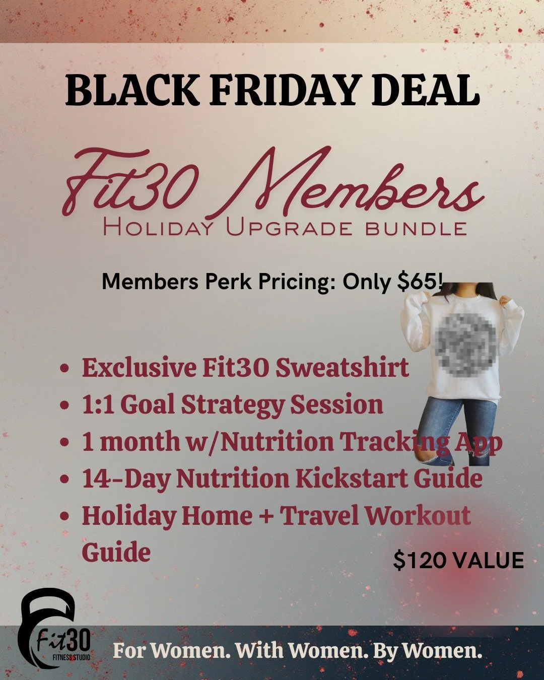 Our members are carrying SO much right now &mdash; holidays, work, family, life.
This one&rsquo;s just for you. 💛
Introducing the Member Holiday Bundle:
✨ 14-Day Nutrition Kickstart
✨ Holiday Home + Travel Workout Guide
✨ 1:1 Goal Session
✨ 1 Month 