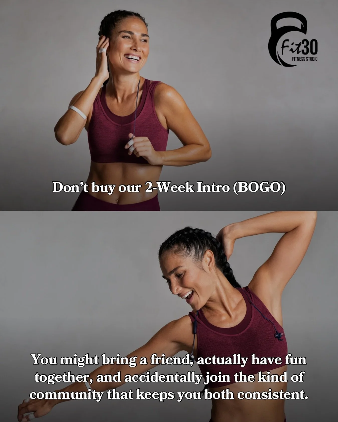 The hardest part isn&rsquo;t the workout. It&rsquo;s walking in solo.

If the gym has ever felt intimidating or awkward, we get it. 

Fit30 is coach-led, strength-focused group training where you&rsquo;ll know exactly what to do the second you walk i