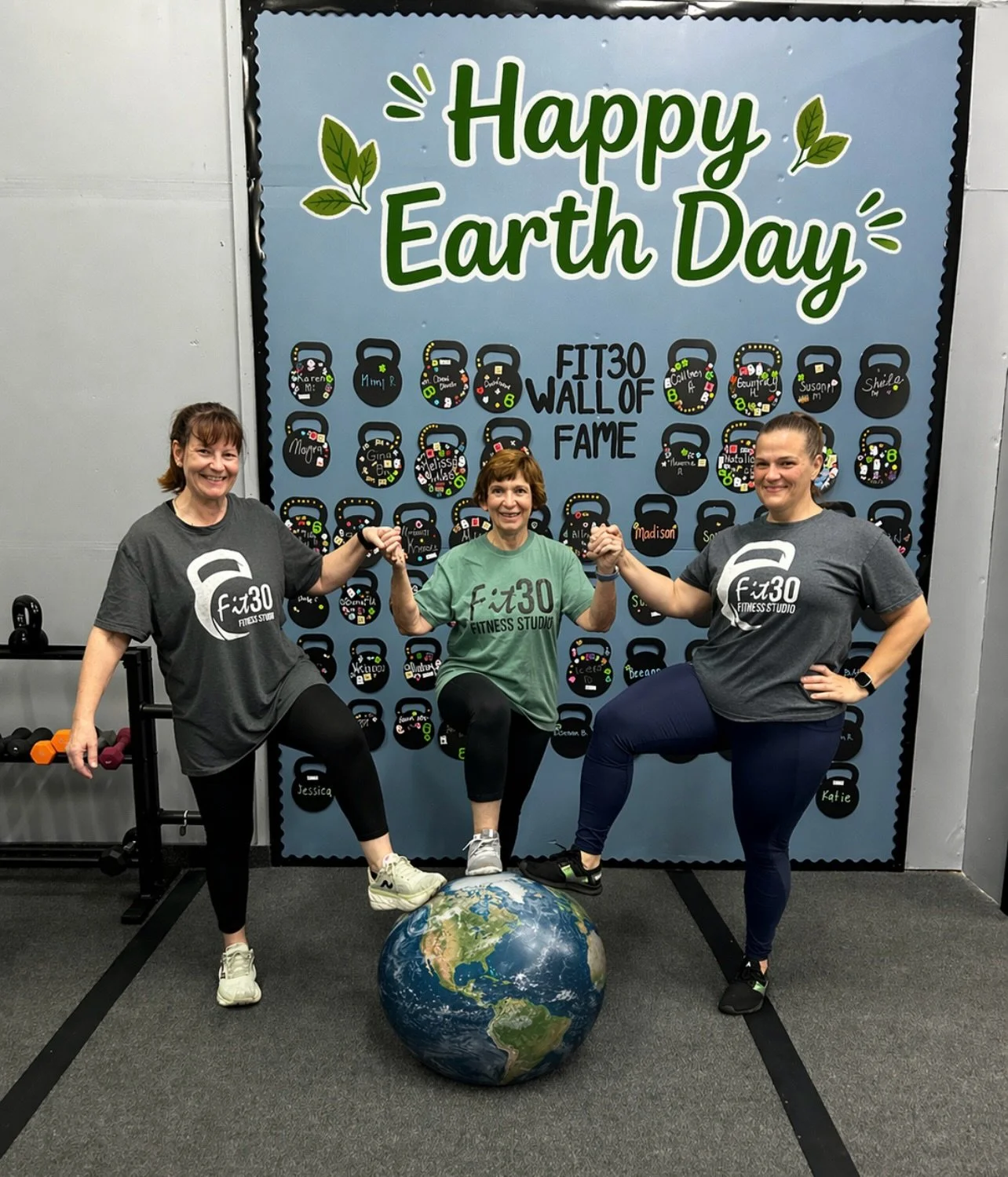 The world is in good hands at Fit30. Happy Earth Day.
Or maybe under our feet as well! 😆 

Today was a reminder of what makes this community so special. We may come for the workout, but it is the support, connection, and shared experience that make 