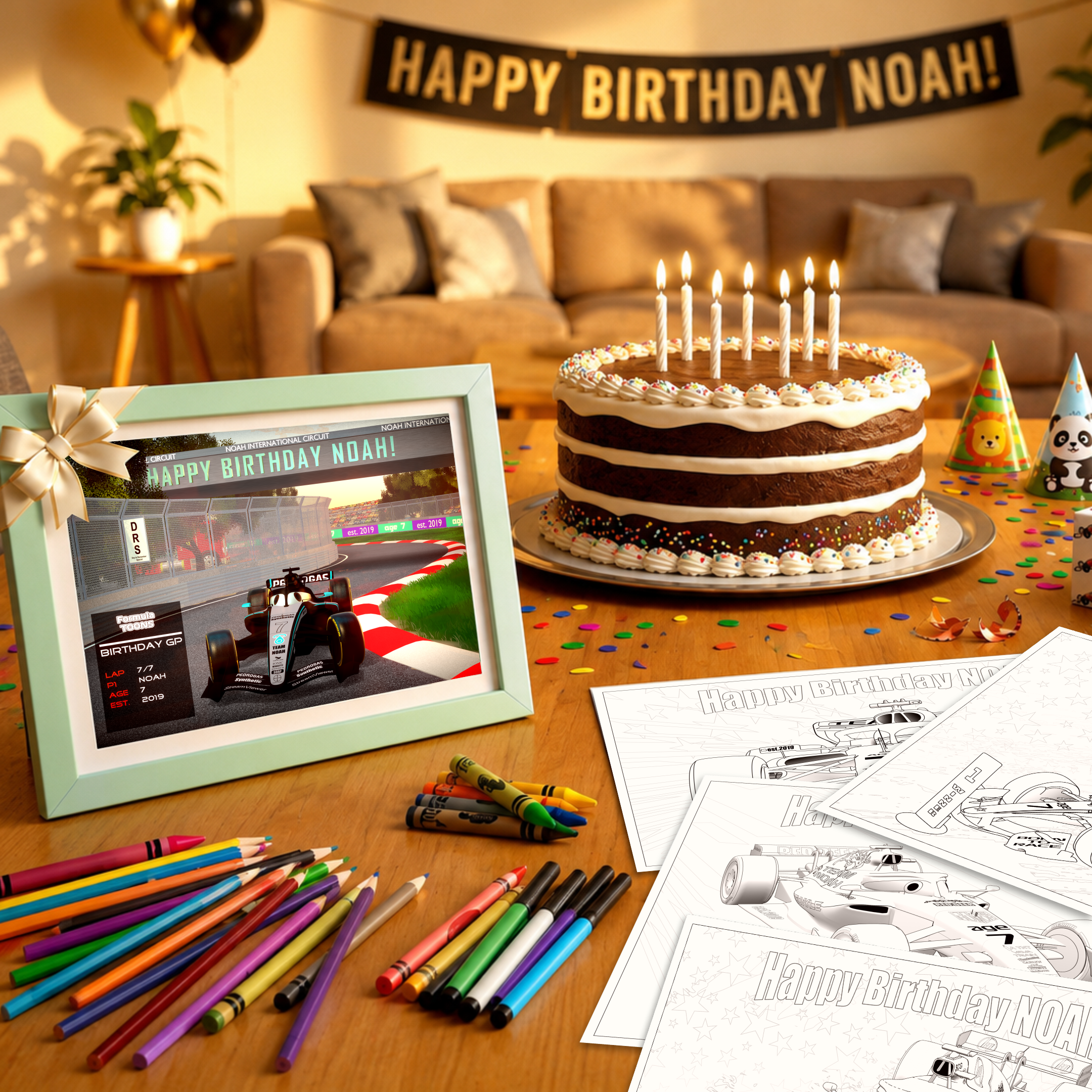 Personalized Racing Birthday Bundle by Formula Toons™