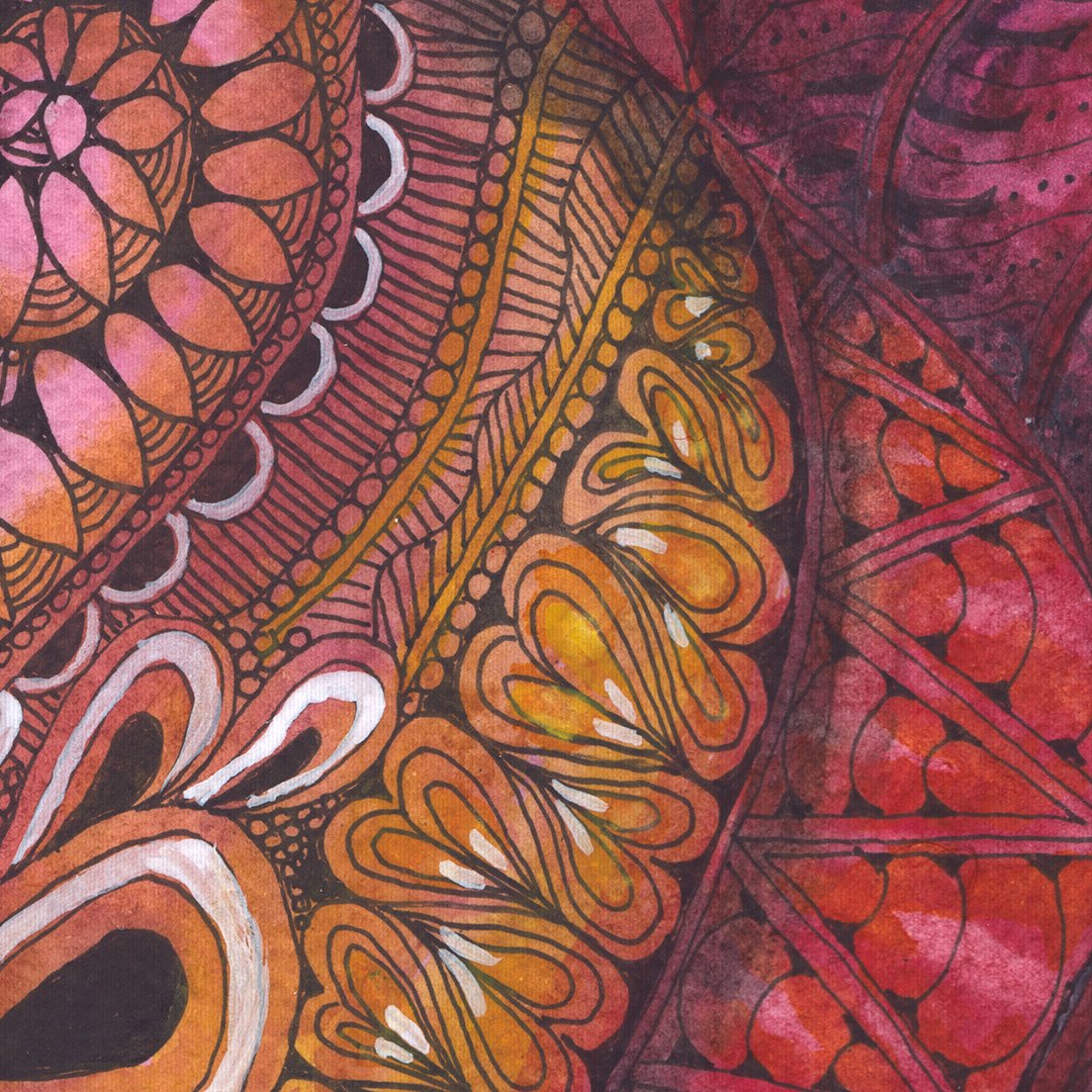 Close up Zentangle detail