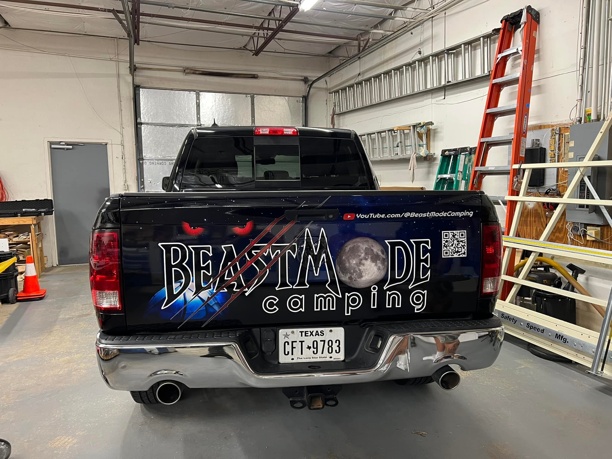 A cool tailgate wrap for our friends at beast mode camping. Check out their channel for some cool vids. 
YouTube.com/@beastmodecamping