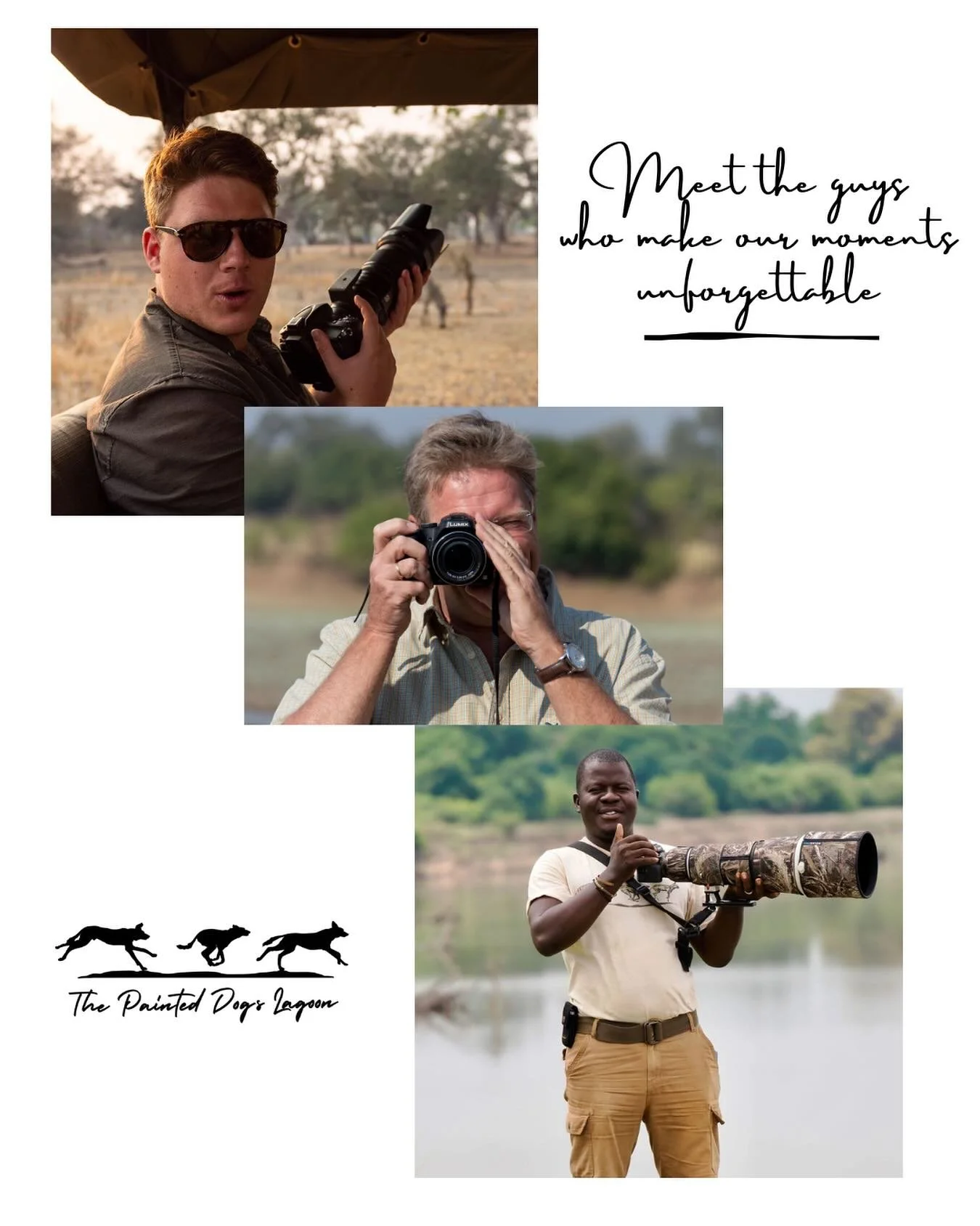 Behind every epic shot are these legends 📸

#painteddogslagoon #zambiasafari #luxuryinthewild #travelzambia