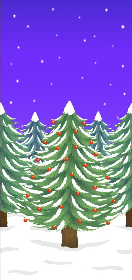 Artwork to be made into repeating backdrop for Royal Pavilion Christmas Grotto (2024)