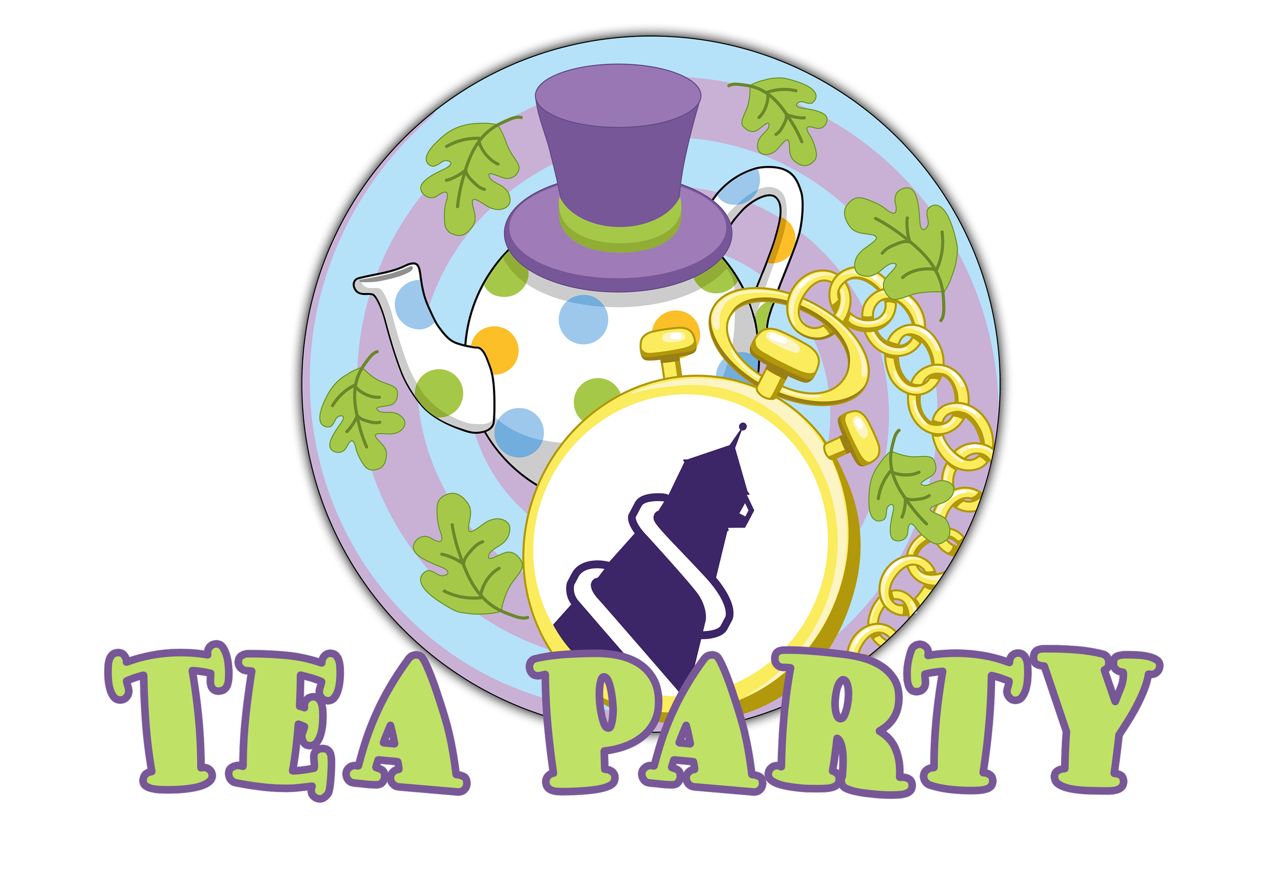 Logo for escape game 'Tea Party'