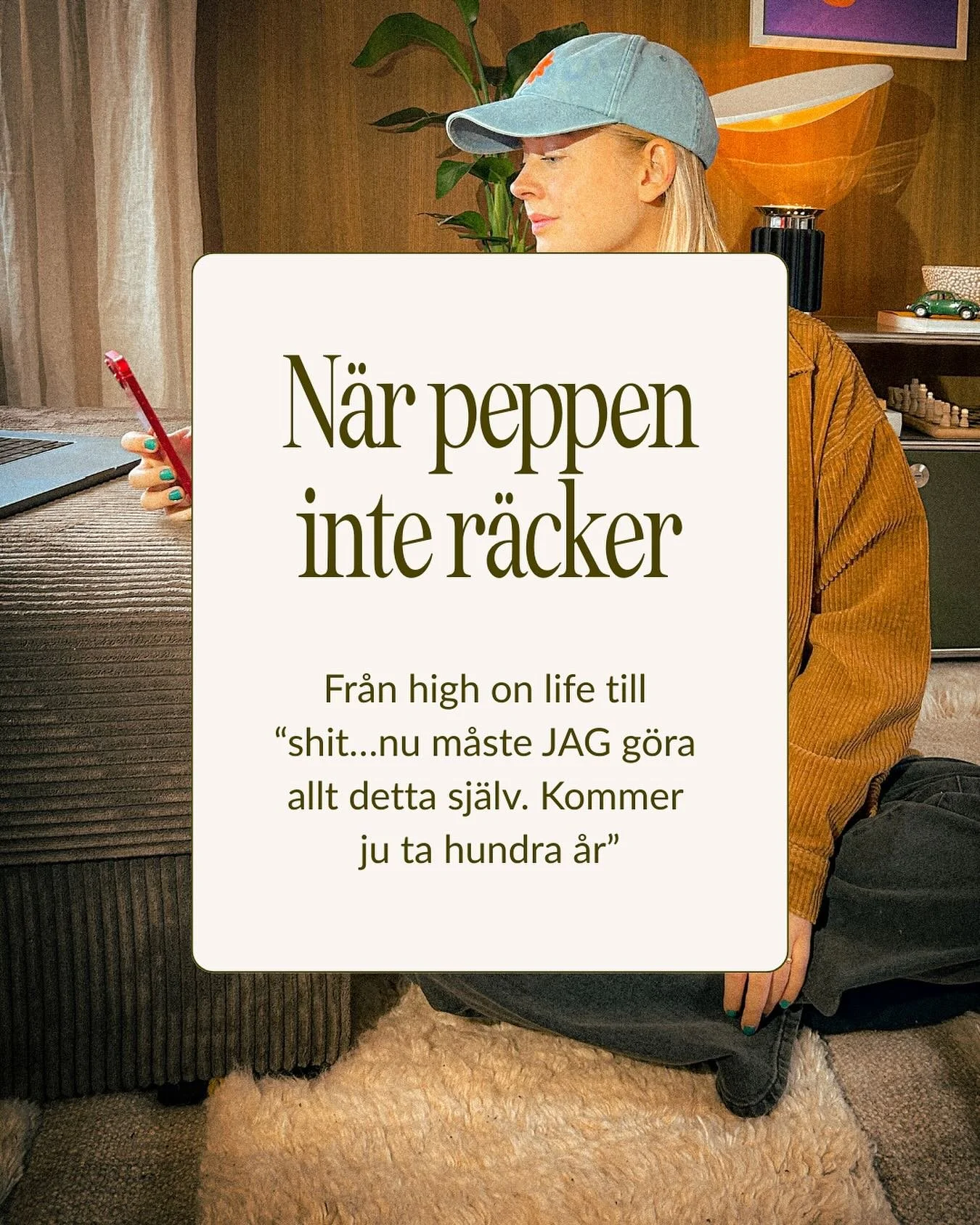 Du vet k&auml;nslan efter du har snackat med din coach. Eller har joinat ett nytt program. 

Du har massa nya id&eacute;er, inspo. En tydlig vision f&ouml;r hur din onlinev&auml;rld ska se ut. Du ser allt framf&ouml;r dig: kurser, content, team osv. 