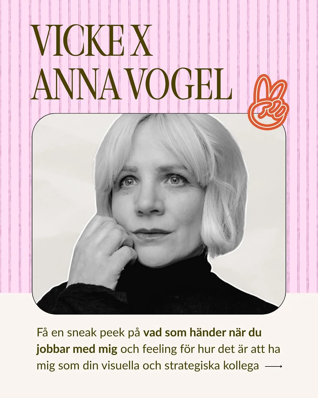 Anna &auml;r en s&aring;n person som redan &auml;r asgrym p&aring; det visuella (och allt som har med branding att g&ouml;ra). Se sj&auml;lv @byannavogel 🌟

Men hon hade inte hittat r&auml;tt kollega.

Hon letade efter n&aring;gon som fattade hennes