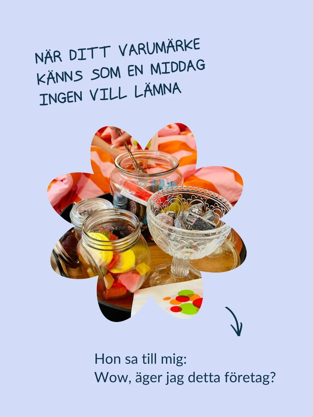 Hon ville f&aring; in en annan k&auml;nsla i sitt varum&auml;rke och hon fick...

&hellip;roooll the tape 🎥 

En business hon blev K&Auml;R i p&aring; nytt.

Detta &auml;r ass&aring; samma business. Samma brand. 
Jag v&auml;ssade det som fanns och s
