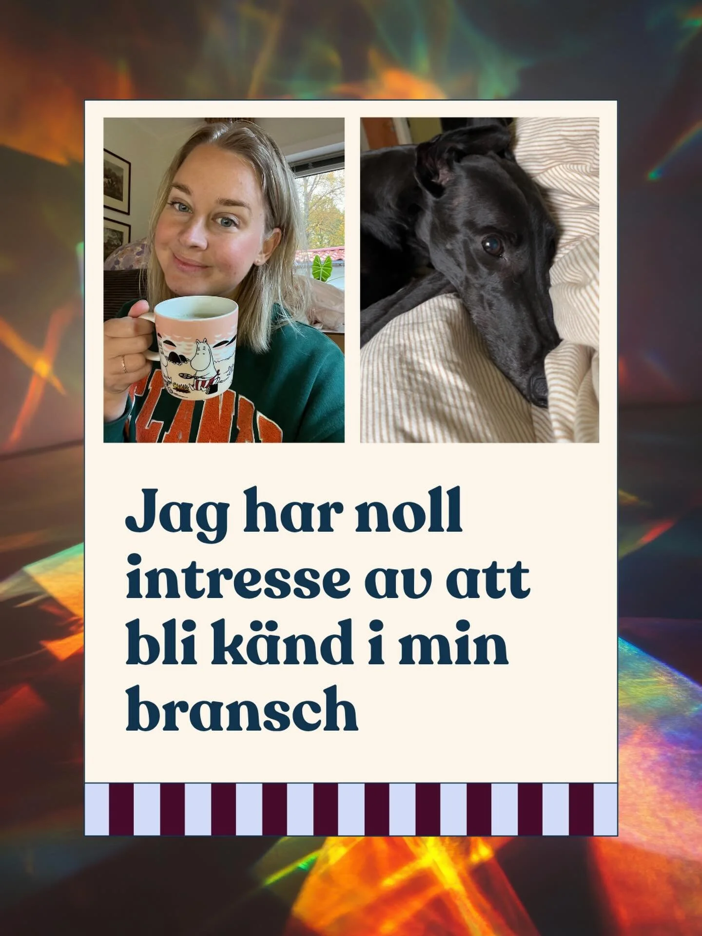 Jag &auml;r inte typen som &auml;r astaggad p&aring; att vara med i poddar eller vill h&ouml;ras mest i rummet. Som introvert pallar jag inte mata ut content dygnet runt. Min hj&auml;rna funkar inte s&aring;. Jag formar mina &aring;sikter n&auml;r ja