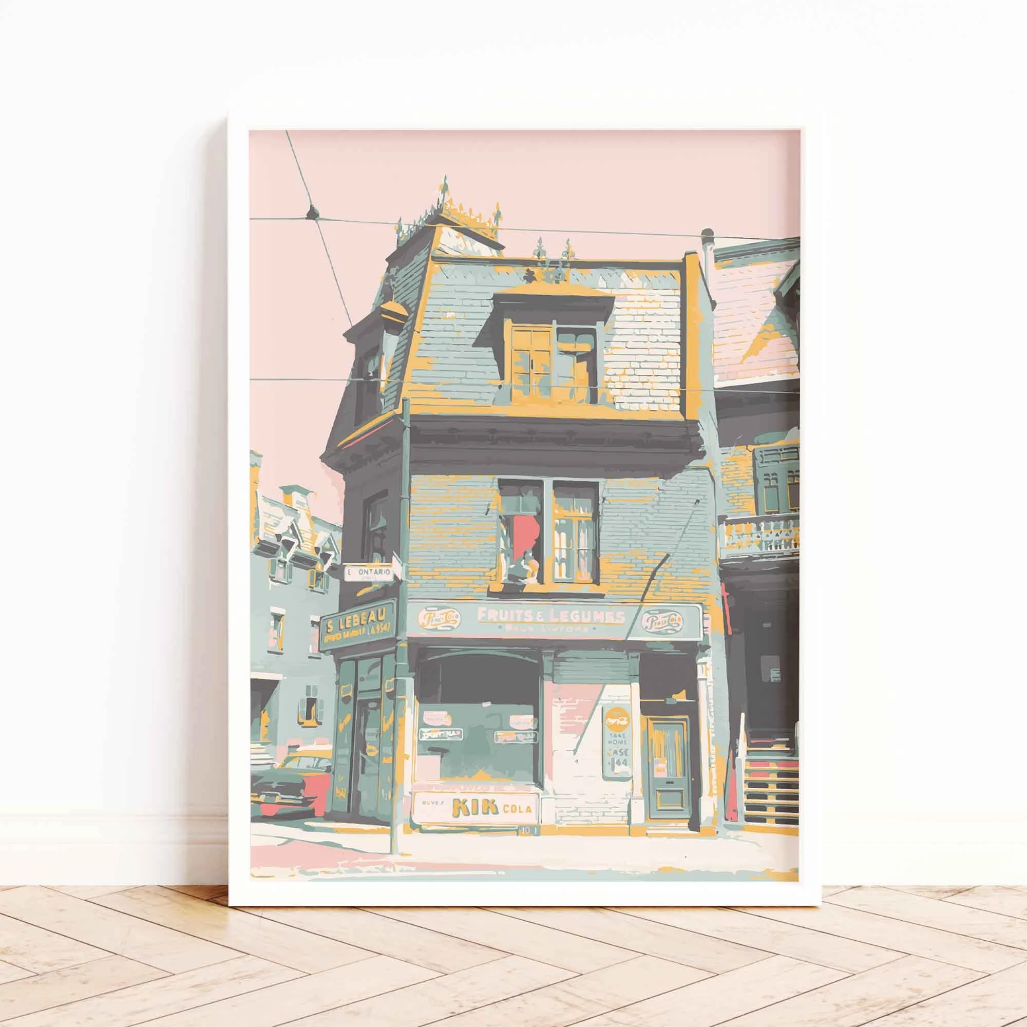 1940's Montreal Art Print | Vintage Montreal Print