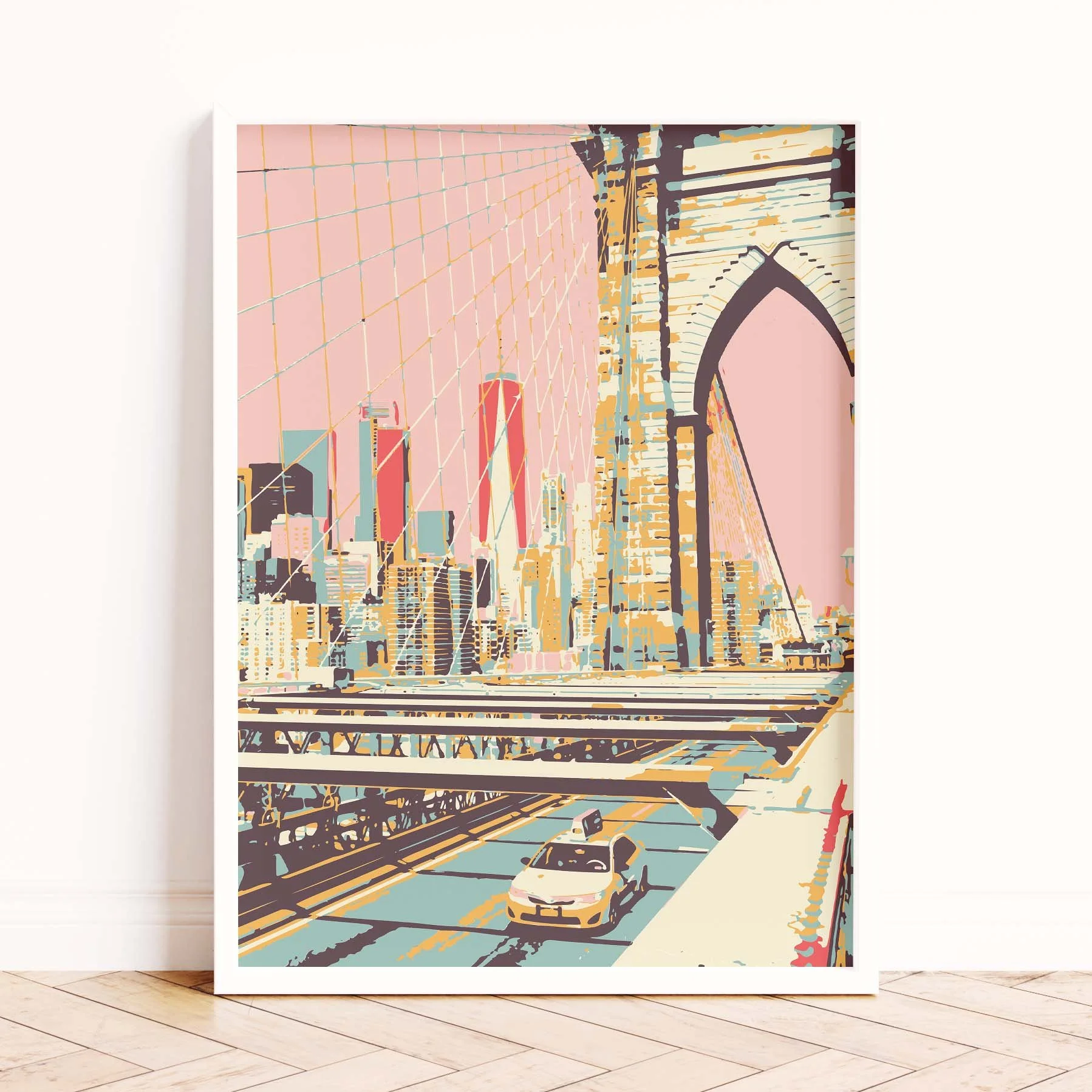 New York City Poster | Brooklyn Bridge — Newpencilbox Art