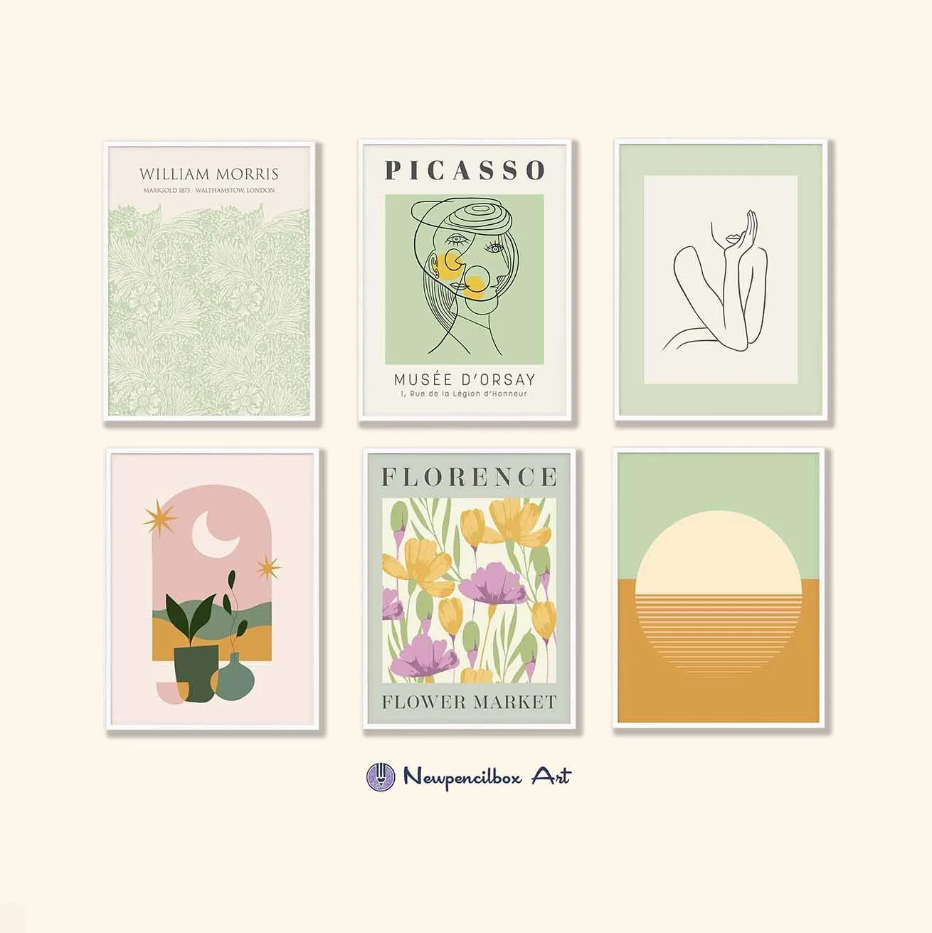 Detail of a set of 6 digital prints.