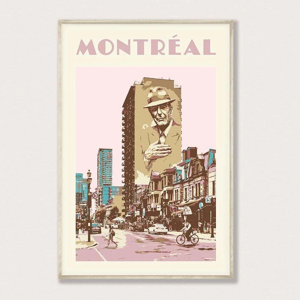 Leonard Cohen's Montreal Poster