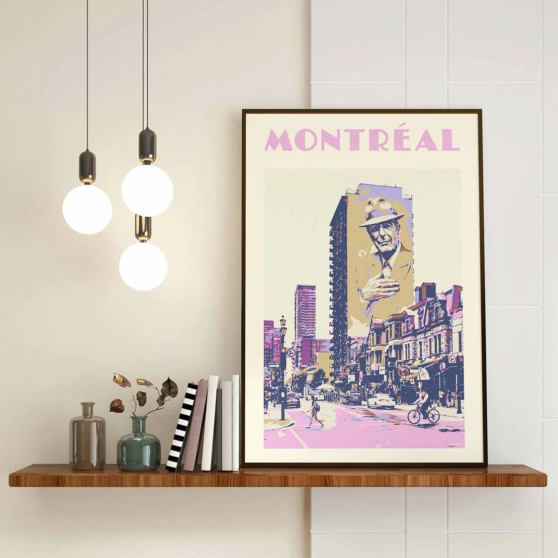 Montreal Leonard Cohen Poster