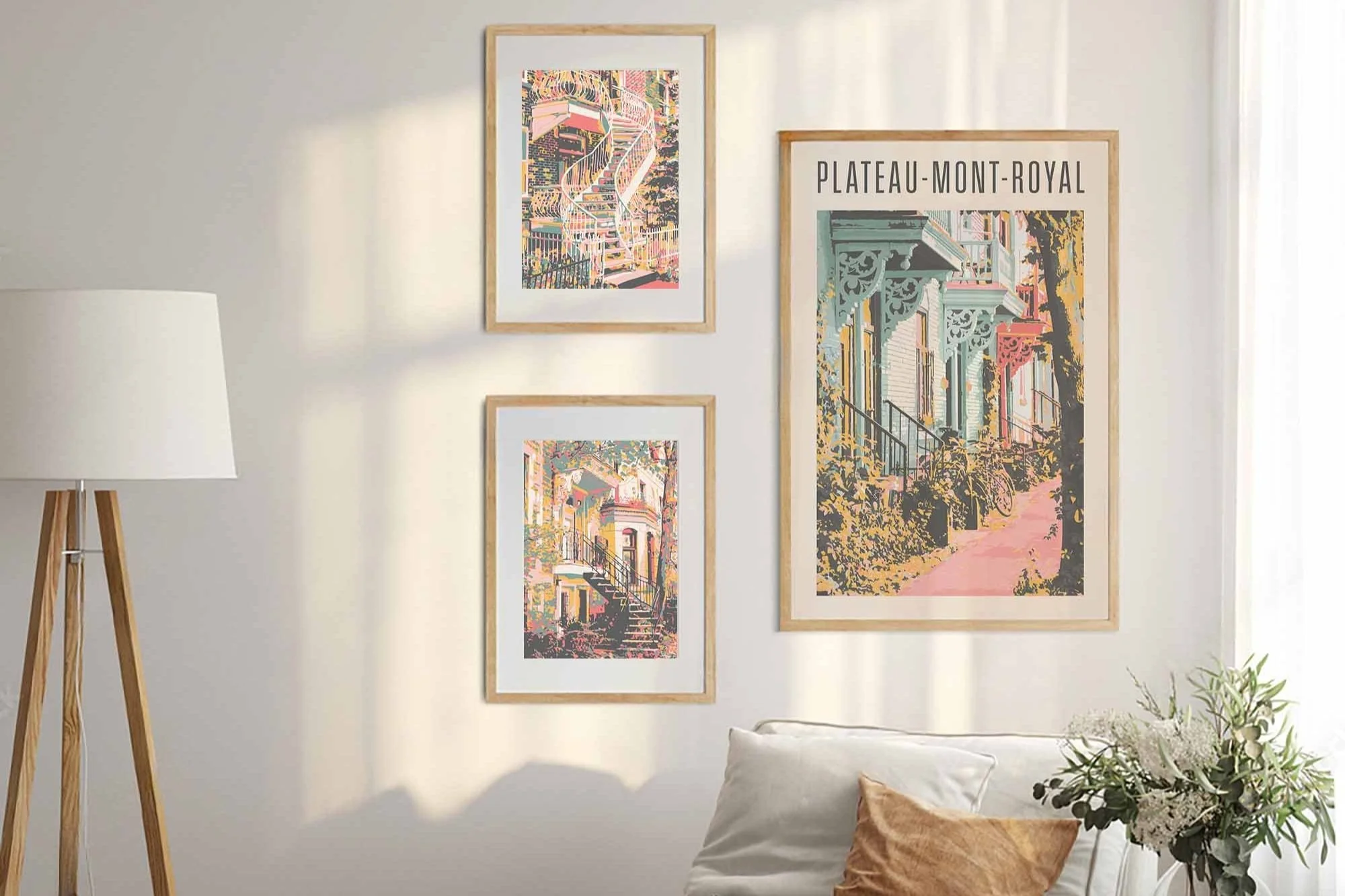 Original Boho Chic Montreal: Poster Art That Captures the Essence of the City