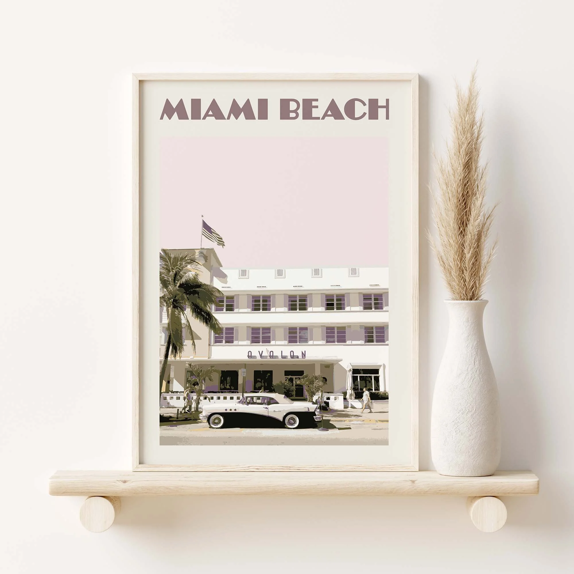 Miami Beach Poster | Vintage Miami Art Print