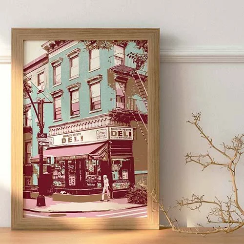 A Brooklyn Heights art print.