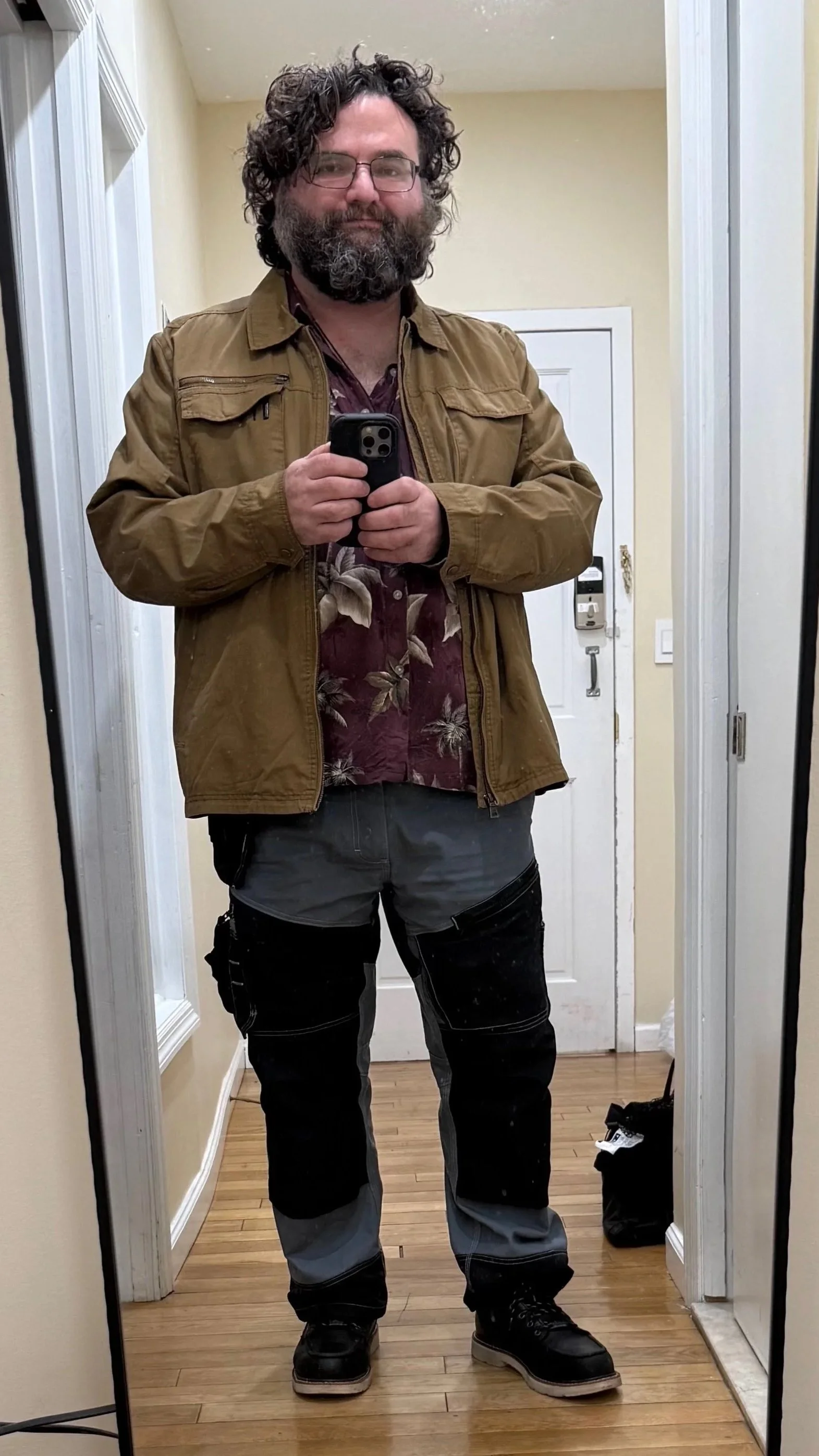 Our artist, looking like a local...