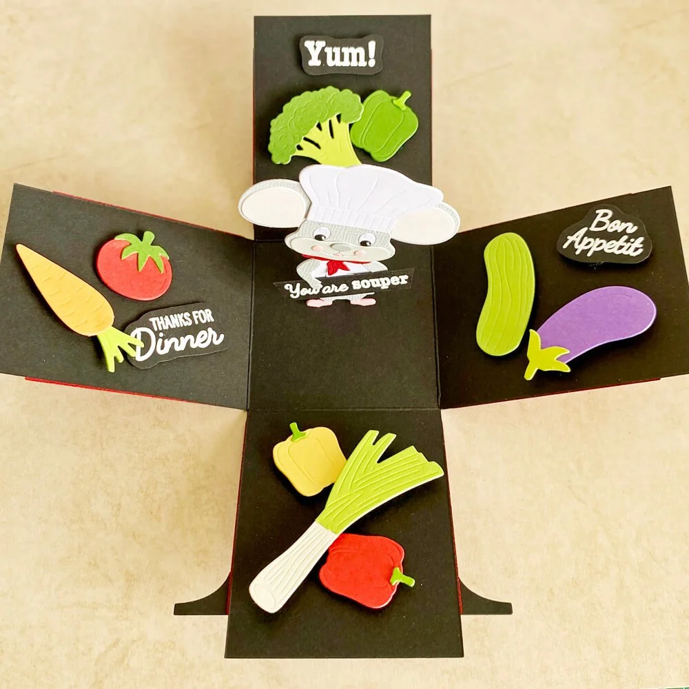 Exploding Cooking Pot Card — Elizabeth Craft Designs Blog