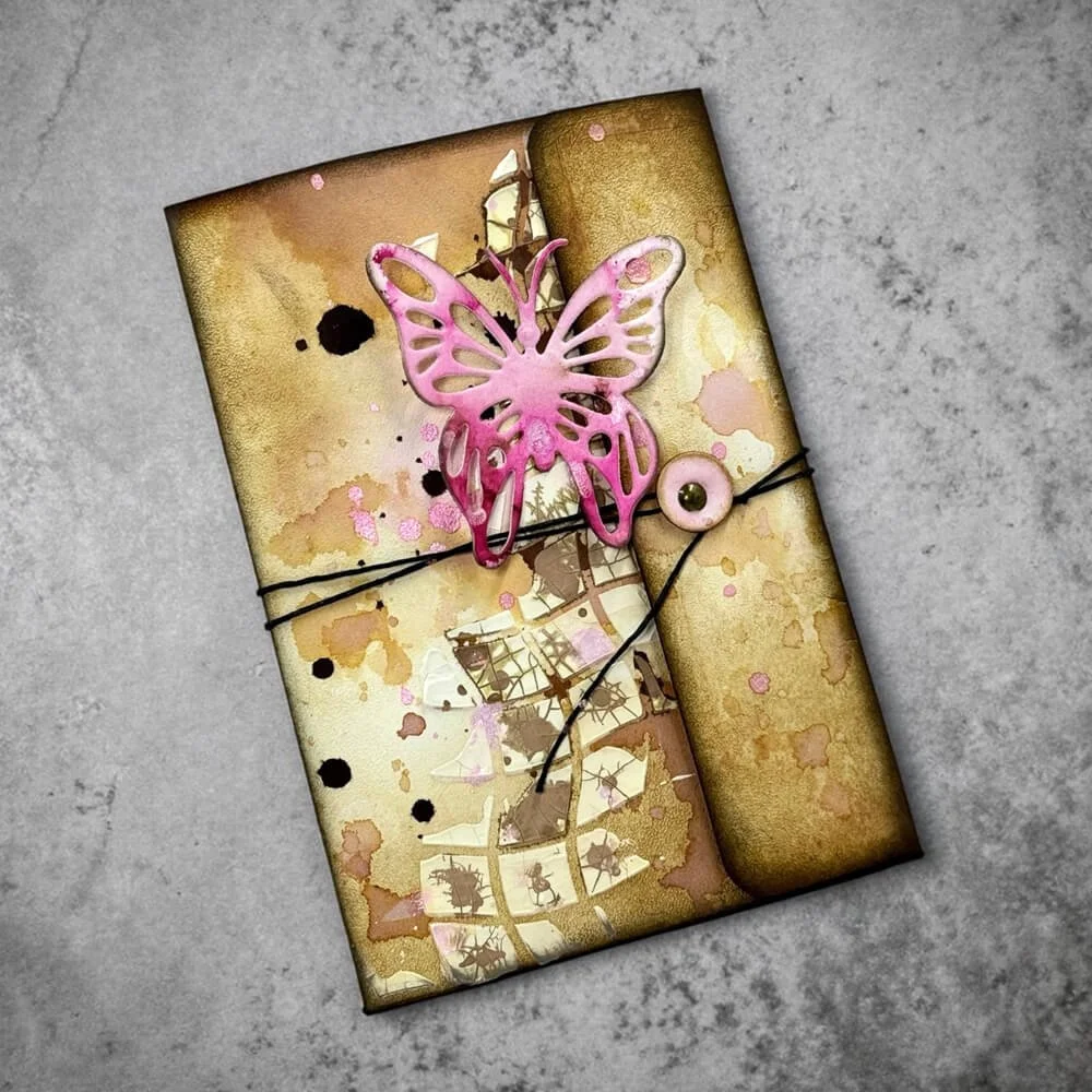 How to Make a Vintage Inspired Mixed Media Tag Folder