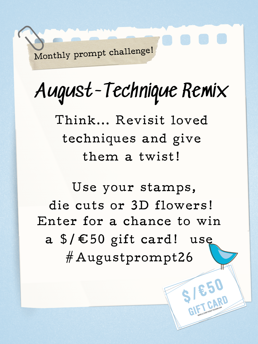 August Prompt Challenge- Technique Remix