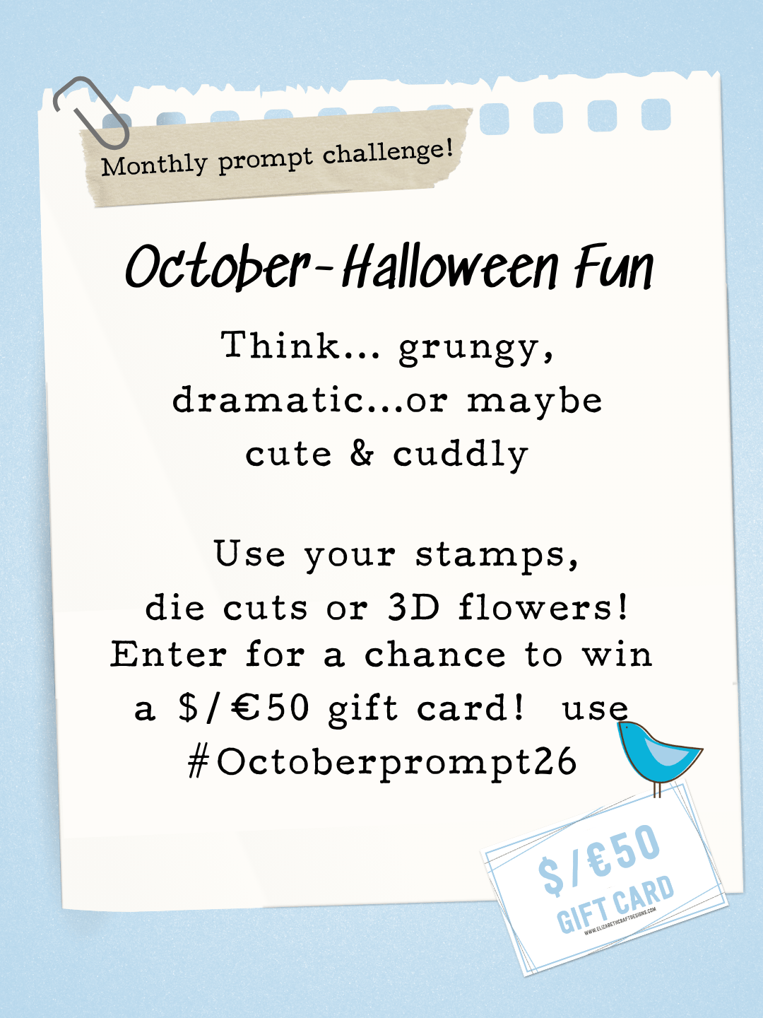 October Prompt Challenge- Halloween Fun