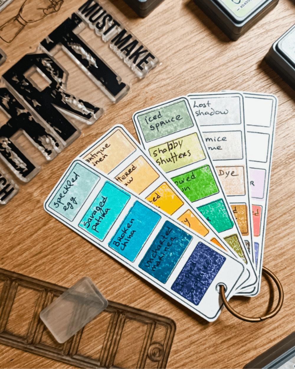 How to Make your Own Custom Color Swatch Cards