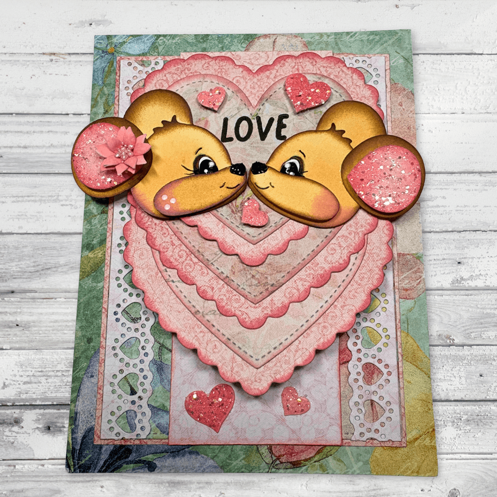 How to Make an Easy Heart-Shaped Waterfall Card