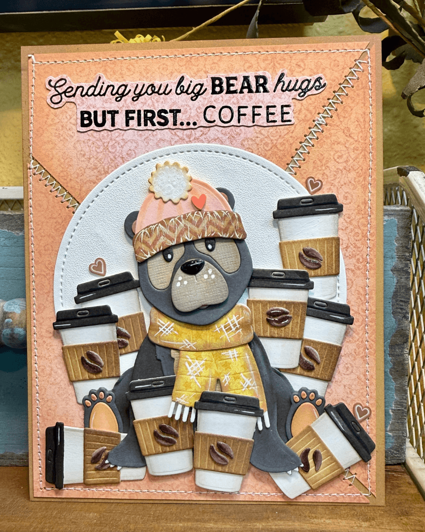 How to Make an Adorable Bear Card with Gift Card Holder