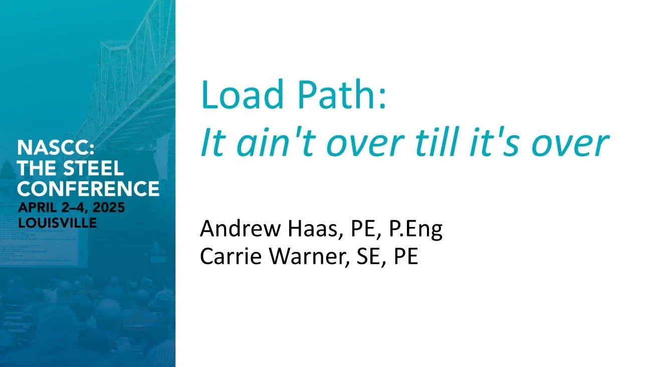 Andrew &amp; Carol NASCC 2025   Load Path: ‘Keep your eye on the ball’