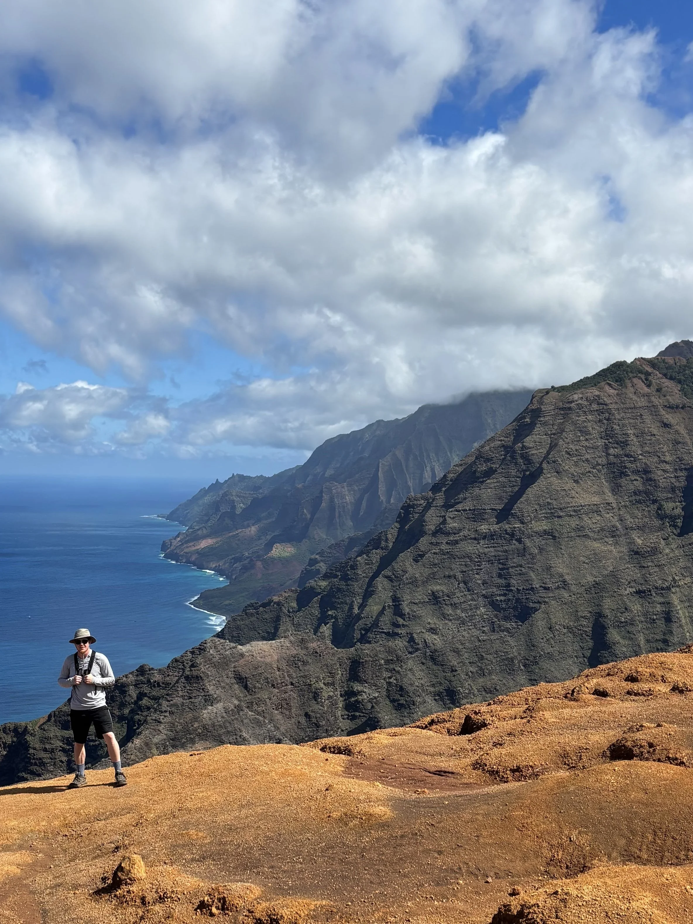 Logan on coast in Hawaii