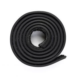 Roll of black T rubber door bottom seal