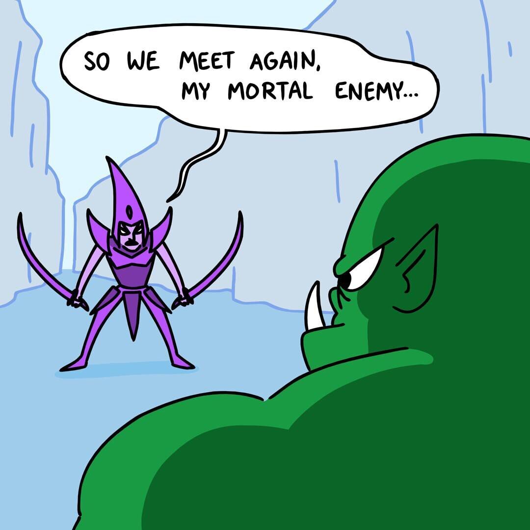 A tale of two enemies
.
.
.
.
.
.
#comic #comics #funny
