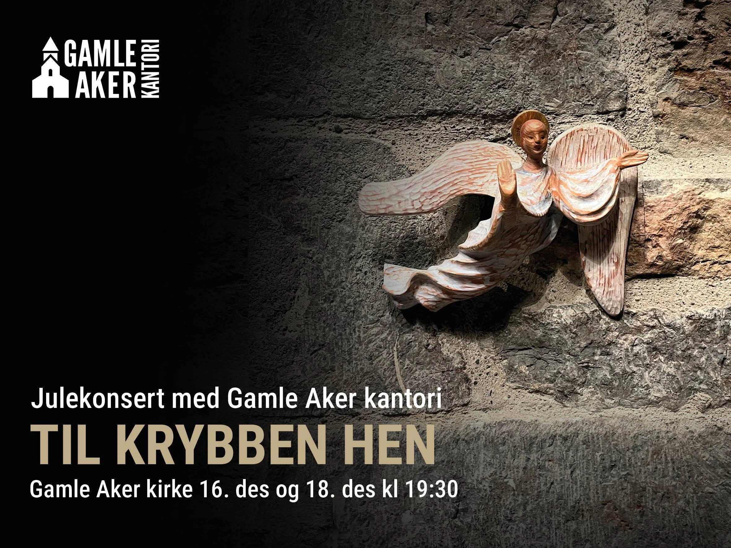 Plakat julekonsert Gamle Aker kantori 2025