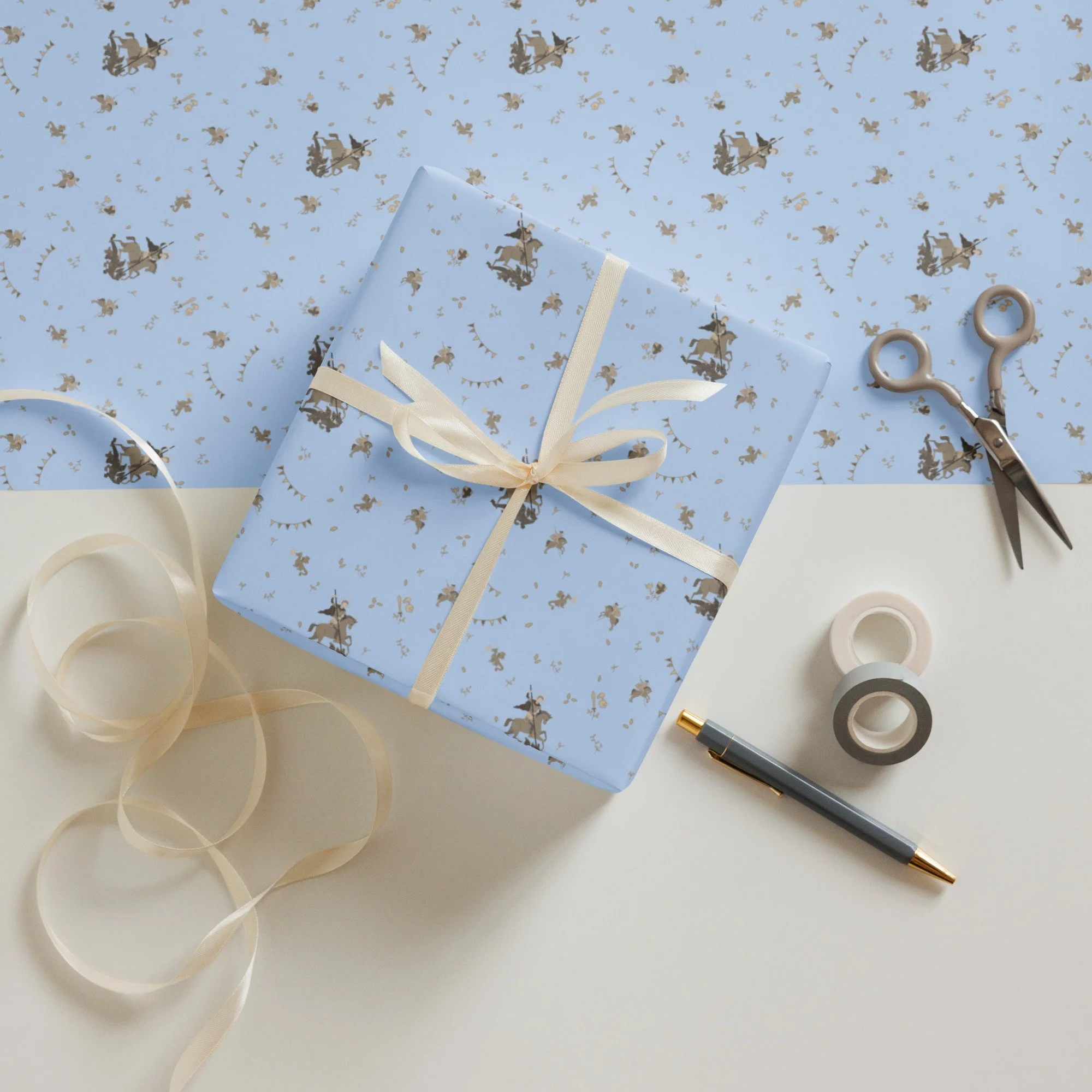 Catholic gift wrap featuring Little Botanical prints, wrapping paper ...