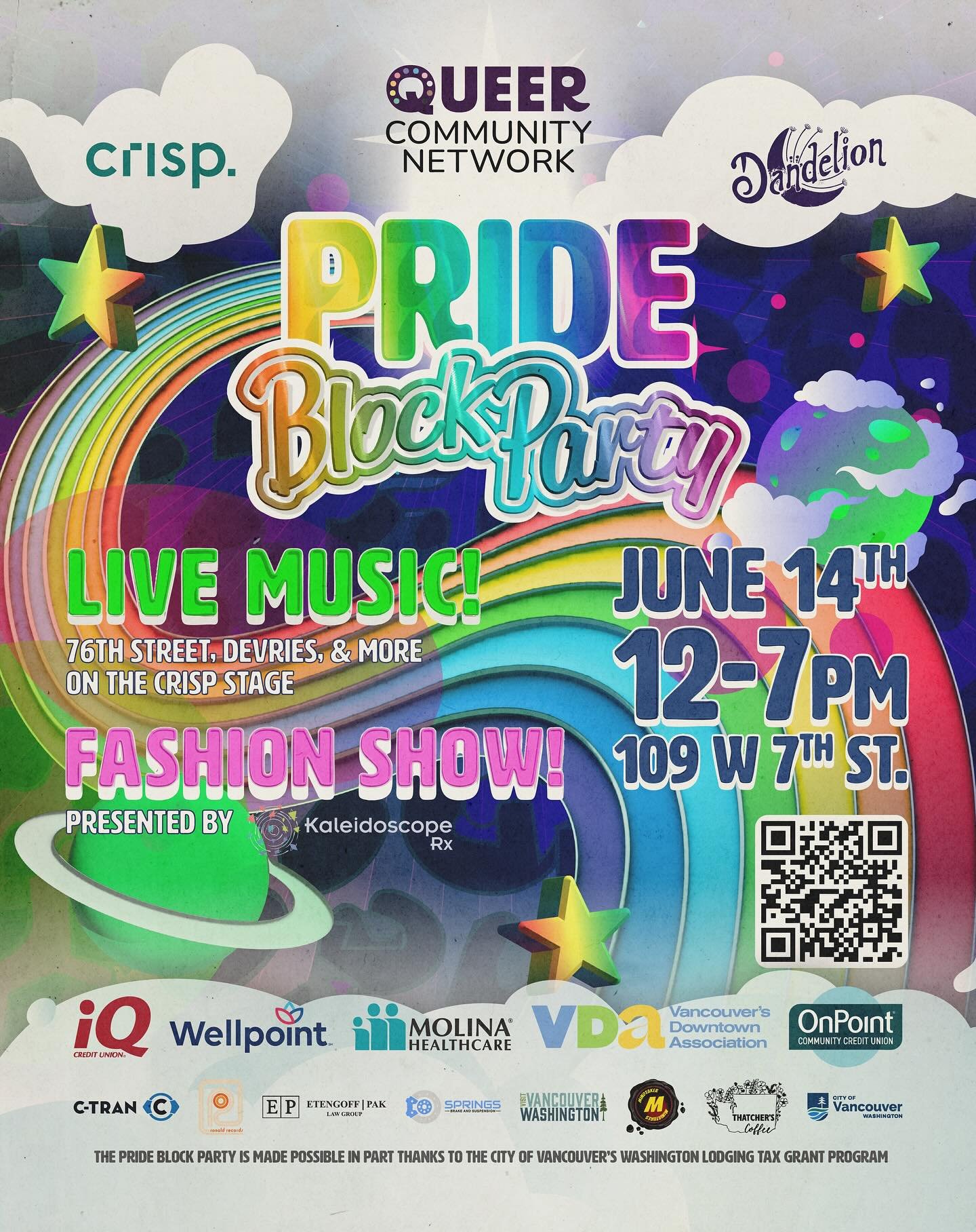 HAPPY PRIDE MONTH! We&rsquo;re pumped to be helping out again with this year&rsquo;s Pride Block Party on Saturday, June 14th. Join in from 12&ndash;7pm for a day filled with community, joy, and music&mdash; featuring live performances by:

76th Stre