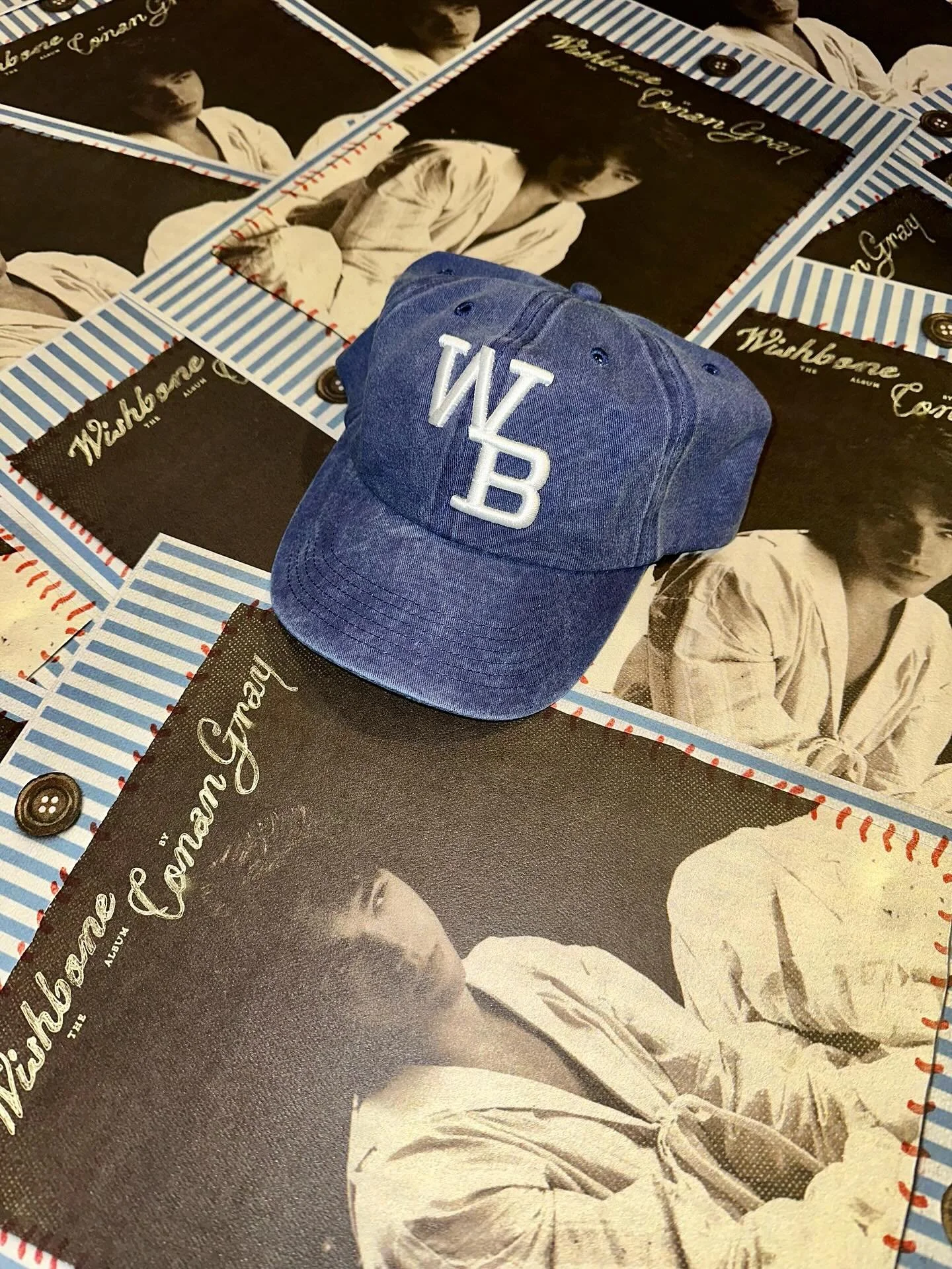 Today&rsquo;s the day! Join us for a free early listening party for @conangray&rsquo;s upcoming album Wishbone at 5pm. Everyone who comes gets a free poster, and you can enter to win a Wishbone hat (no purchase necessary) 🧢

The album officially dro