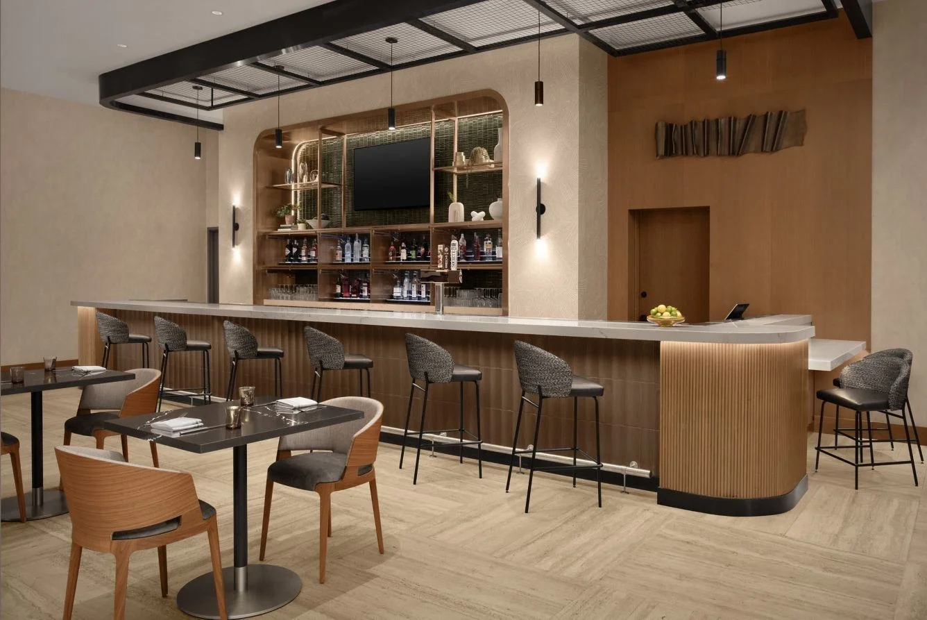 Warm wood tones, clean lines, and thoughtful detailing. Proud to have brought this lobby bar to life with our custom millwork.
.
.
.
#millwork #custommillwork #hospitalitydesign #hospitalityinteriors #bardesign