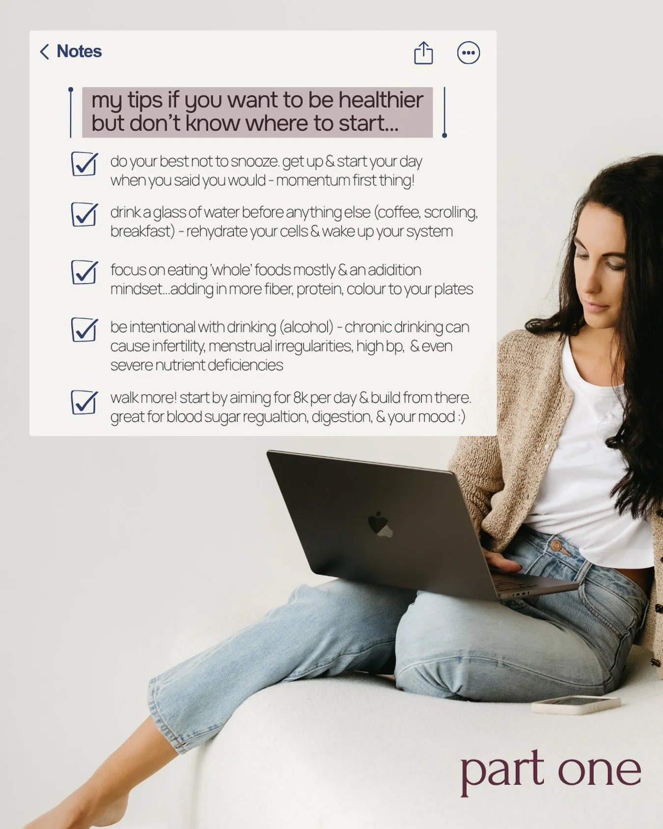 💐☀️🌂 ANC habit list to kickstart your health this spring - part 1️⃣

follow @aspire.nutrition.club for more clear, approachable, &amp; useful tips like these!