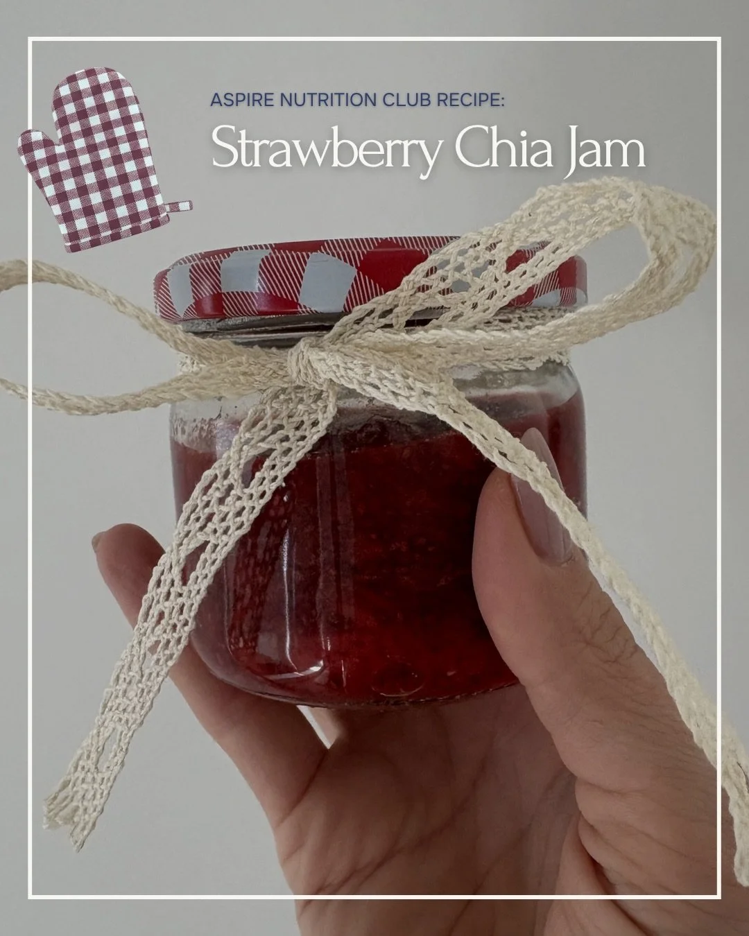 ANC recipe: strawberry chia jam 🍓

great fridge staple for toast or yogurt bowls. made these cutie lil jars for my baby shower favors ☺️

1. in a medium pot over medium heat, combine frozen berries &amp; honey, stirring until a smoother consistency 