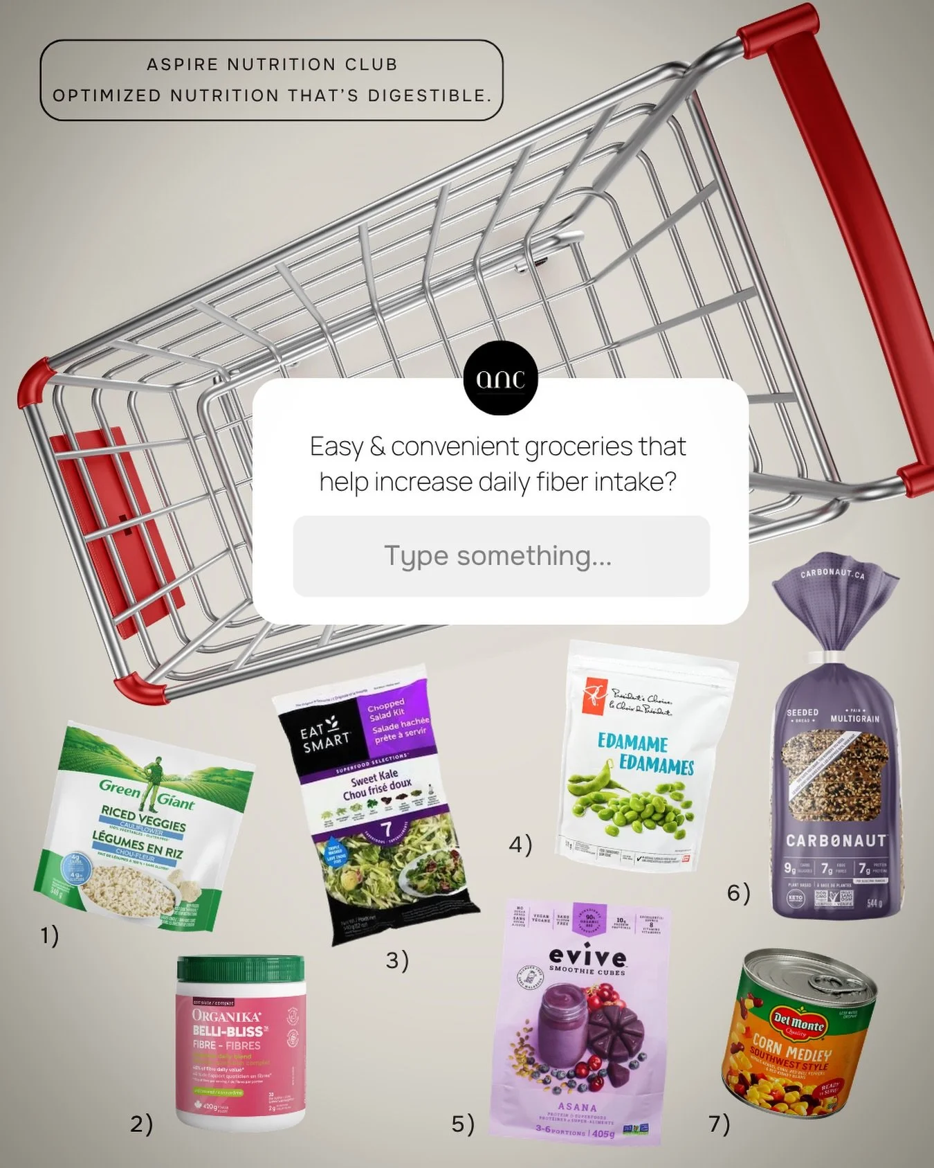 hot take: convenience foods can support your health goals 👀&hellip;

these easy grocery staples can make it way simpler to increase your daily fiber intake without spending hours cooking:

1. 🥦 cauliflower rice
2. 🥤 fiber drink powder
3. 🥗 bagged