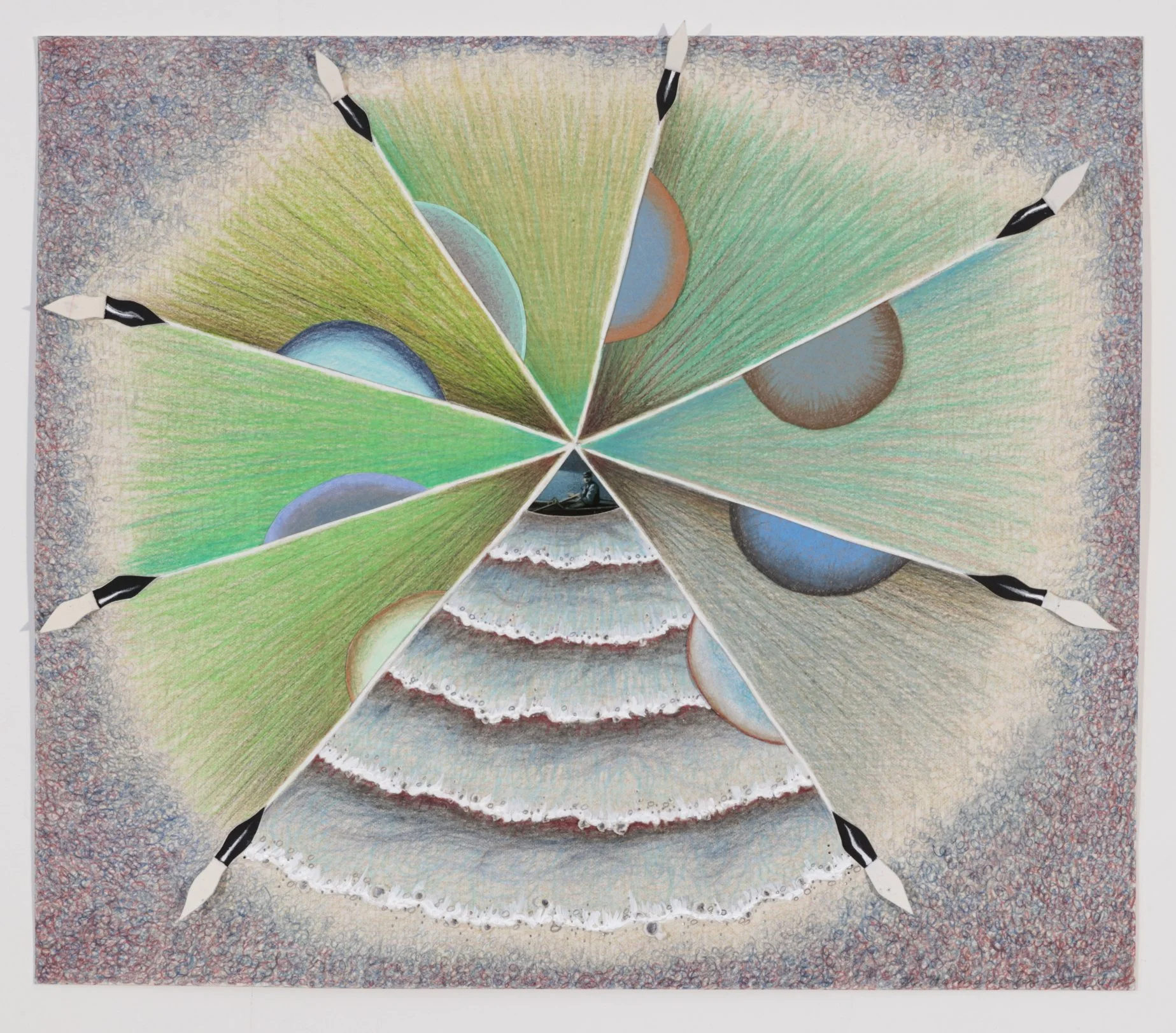  Time Was in Circles 11.75 x 15.25”   2017 