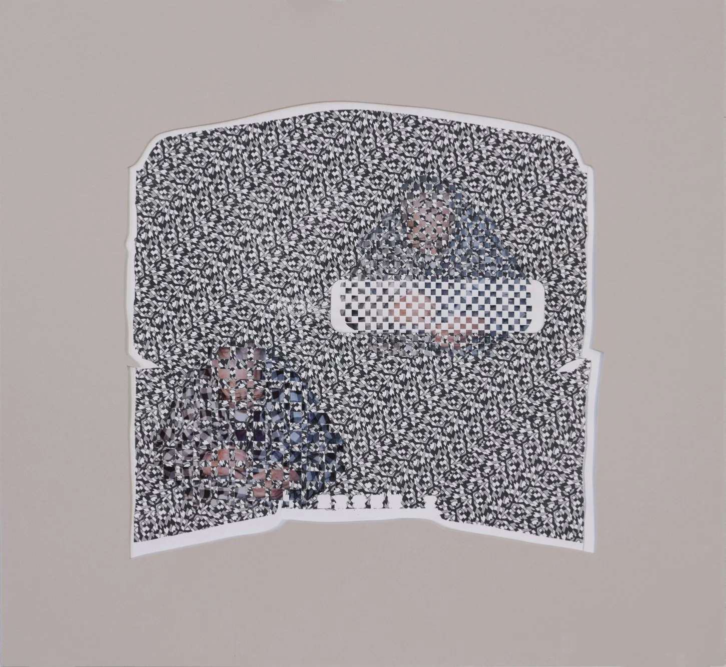  Buttoning, Buttoning 9 x 9.5”   2002 