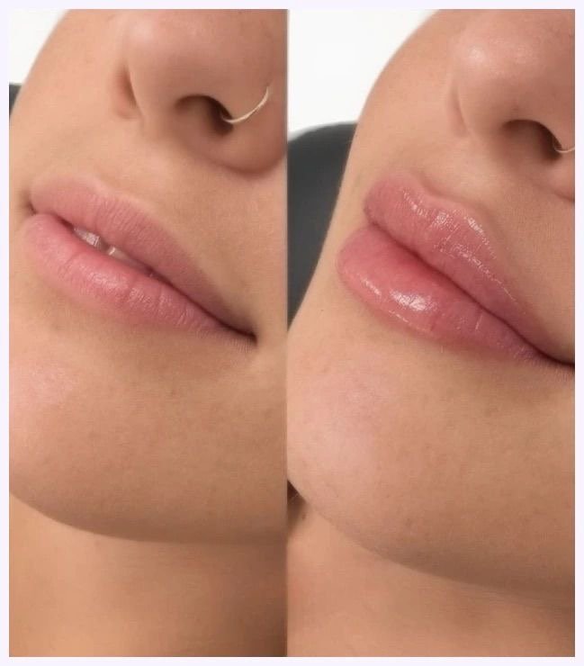 Lip Filler before and after Plano TX