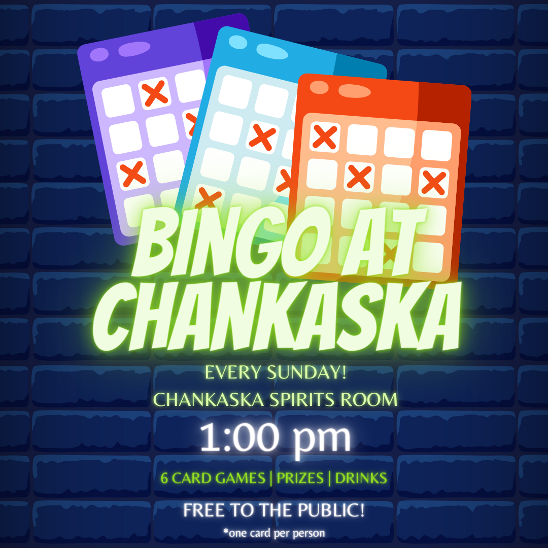 FREE Bingo at Chankaska!