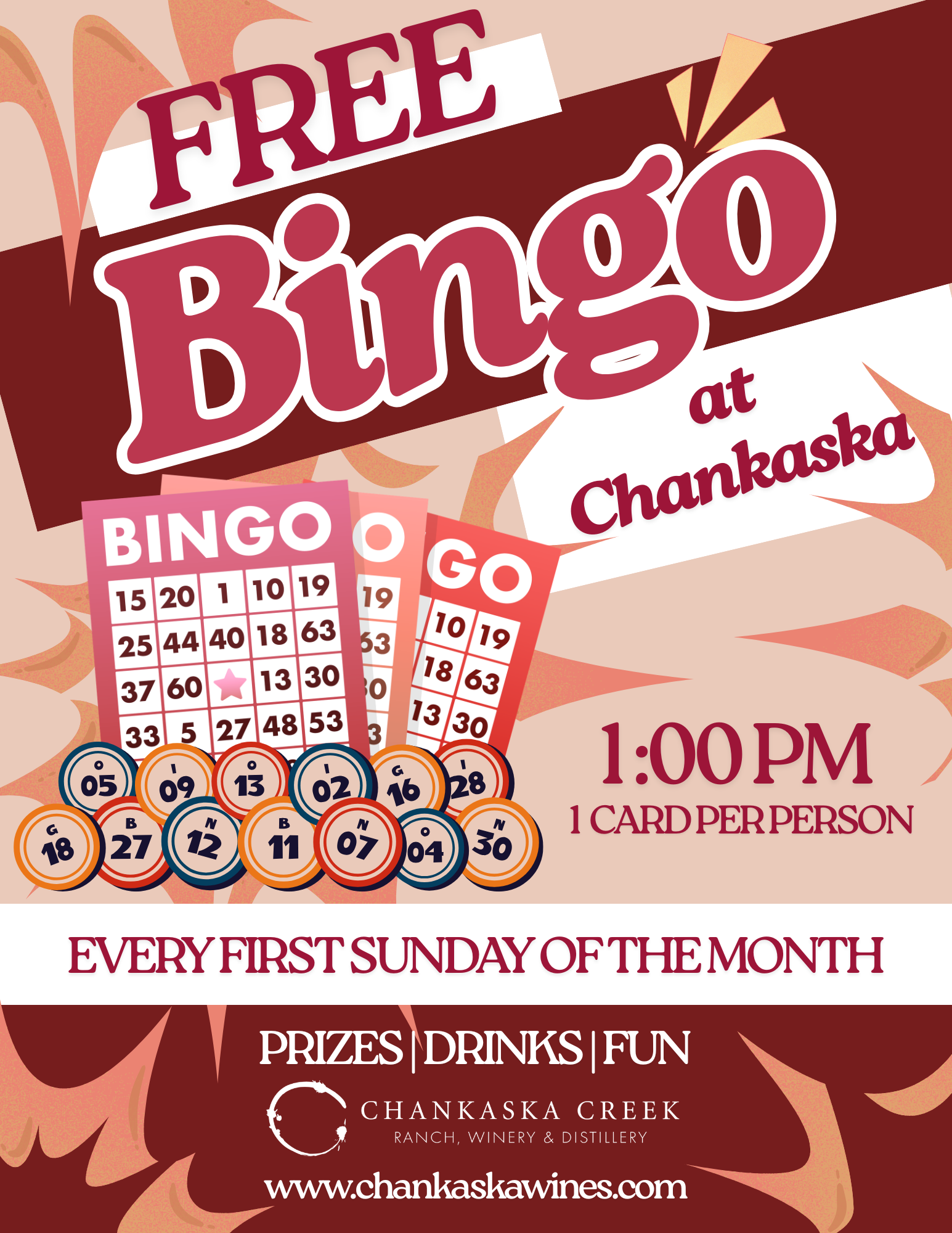FREE Bingo at Chankaska!