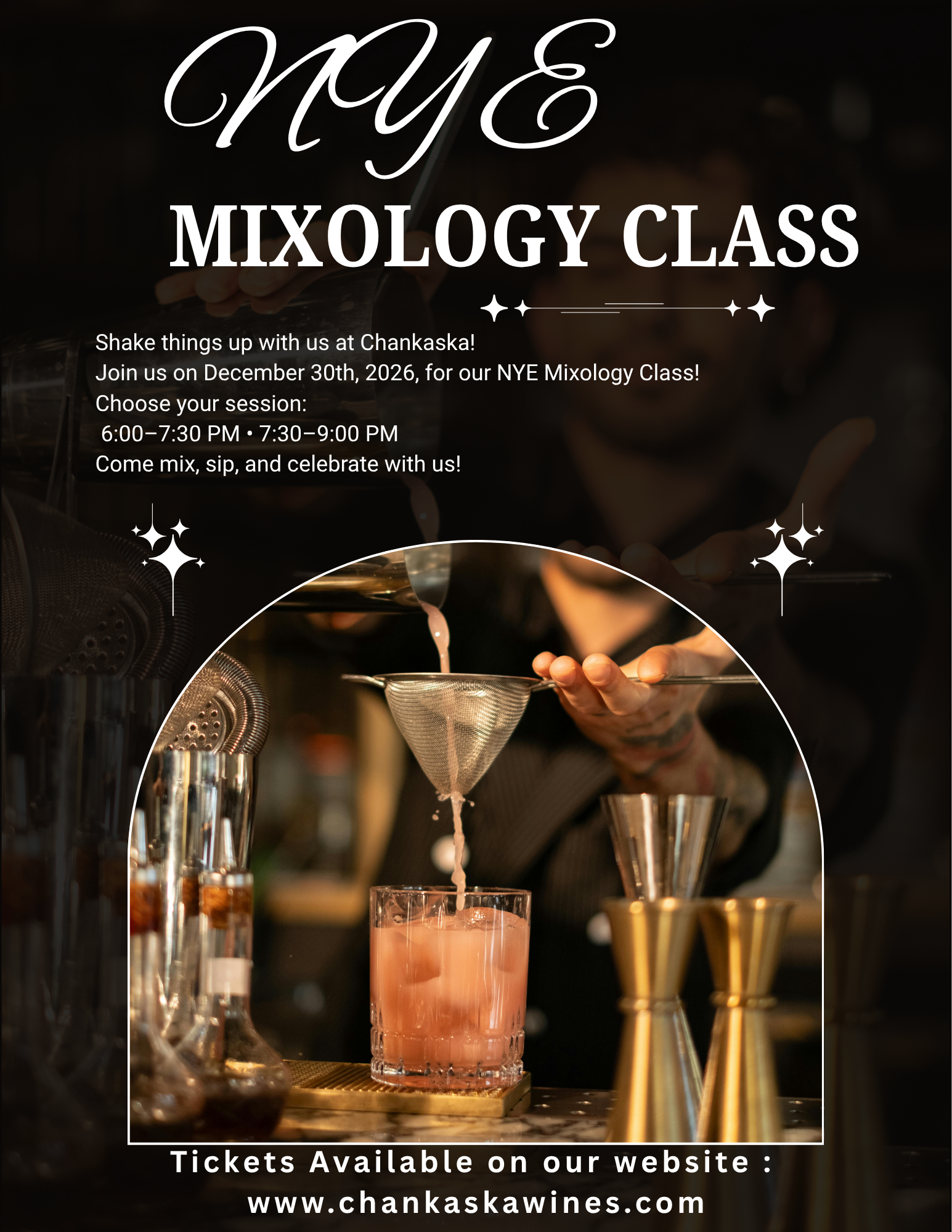 NYE Mixology Class