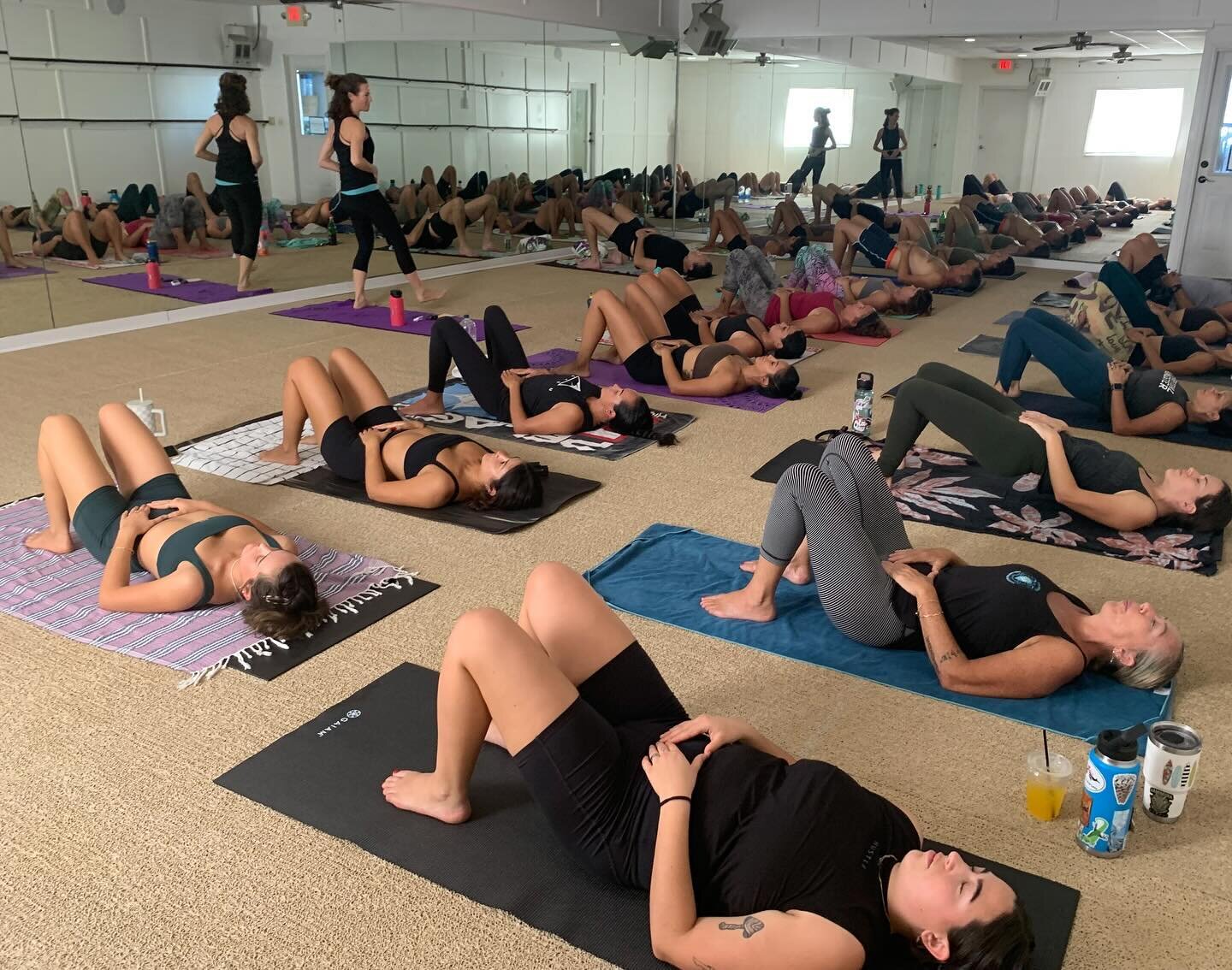 In @infernohotpilates we start class with a grounding &amp; intentional warm up to connect the mind &amp; body. 

A key part of the warm up is an exercise called rolling the marble which helps to establish neutral spine, imprinted spine &amp; stretch