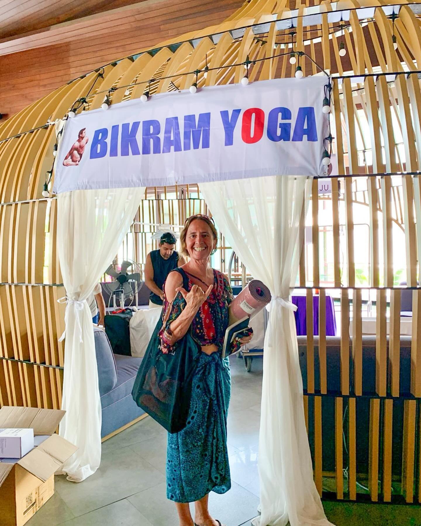 We are so happy to see Anne Marie living out her dream of going to Bikram teacher training. She traveled all the way to Thailand, to spend 9 weeks immersed in the yoga bubble. She has delivered her half moon in posture clinic which you all supported 